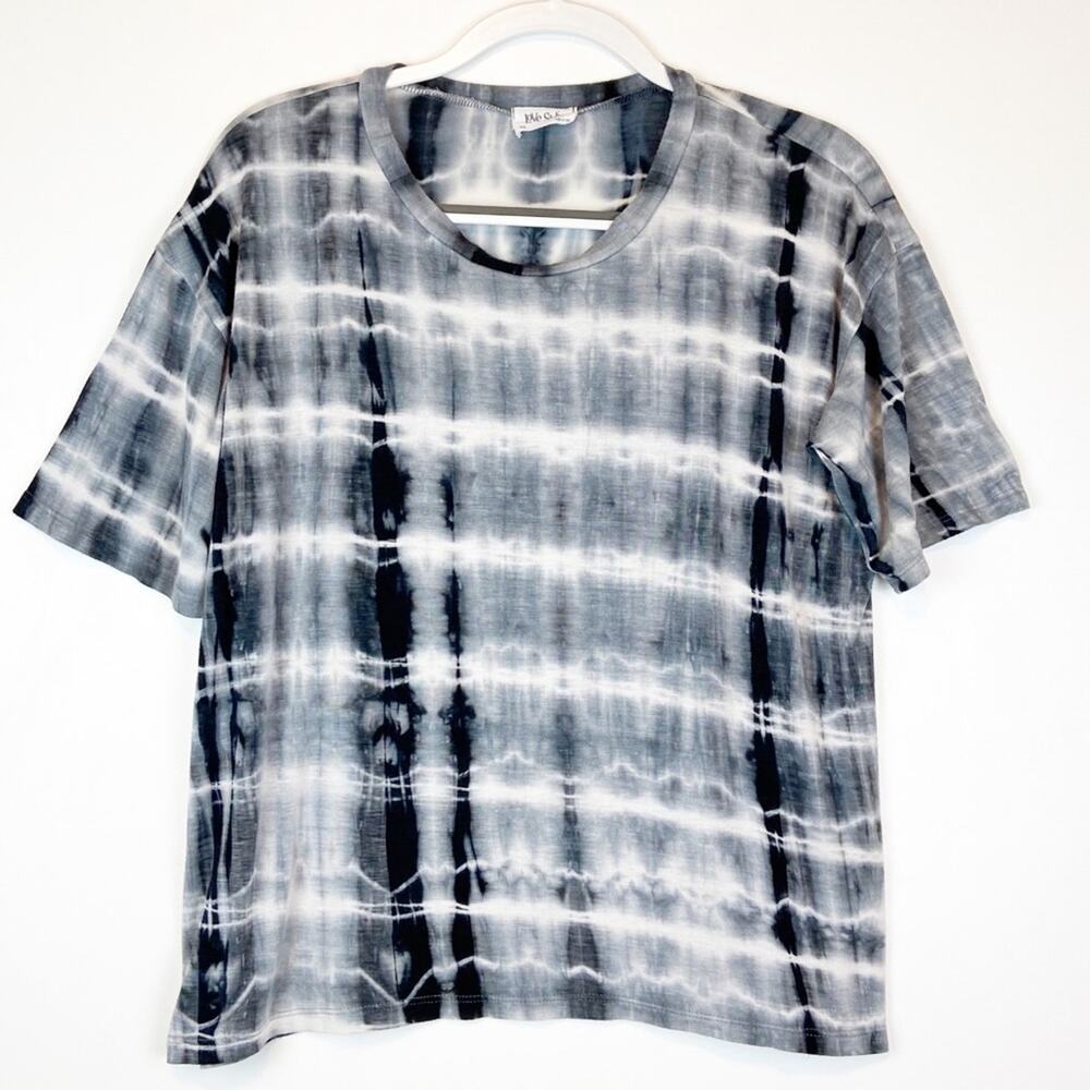 Love Sadie Large Tie Dye T- Shirt Black Gray